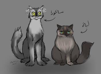 My Cats as Characters