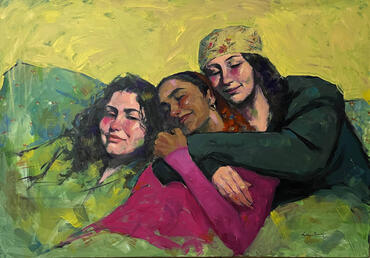 Acrylic on Canvas ( 100x70 cm )